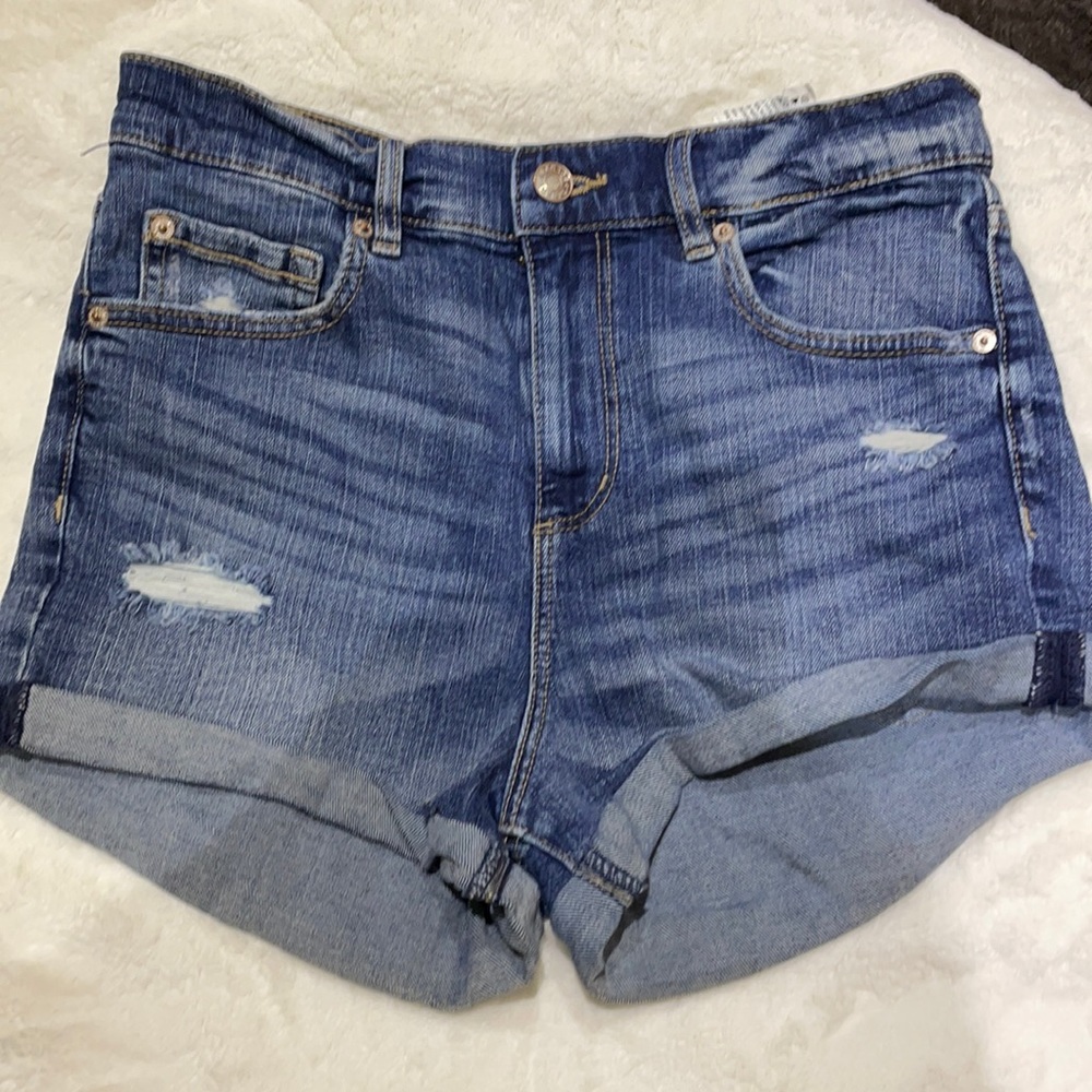 Garage high waisted jean shorts